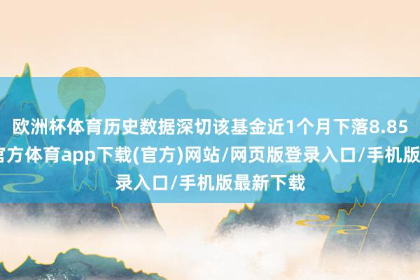 欧洲杯体育历史数据深切该基金近1个月下落8.85%-万博官方体育app下载(官方)网站/网页版登录入口/手机版最新下载
