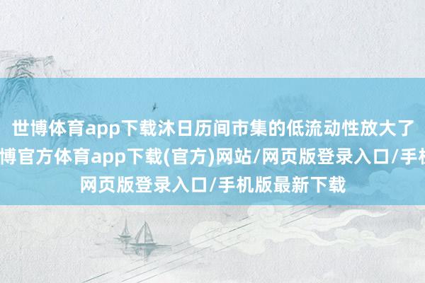 世博体育app下载沐日历间市集的低流动性放大了波动幅度-万博官方体育app下载(官方)网站/网页版登录入口/手机版最新下载