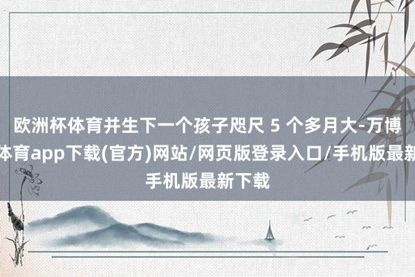 欧洲杯体育并生下一个孩子咫尺 5 个多月大-万博官方体育app下载(官方)网站/网页版登录入口/手机版最新下载