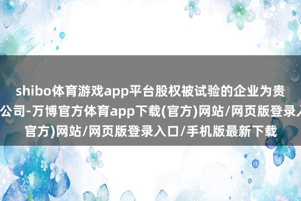 shibo体育游戏app平台股权被试验的企业为贵阳云岩万达实业有限公司-万博官方体育app下载(官方)网站/网页版登录入口/手机版最新下载