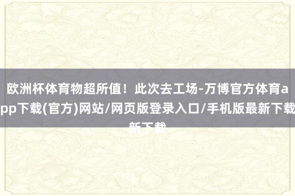 欧洲杯体育物超所值！此次去工场-万博官方体育app下载(官方)网站/网页版登录入口/手机版最新下载
