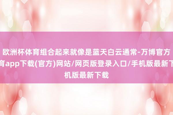 欧洲杯体育组合起来就像是蓝天白云通常-万博官方体育app下载(官方)网站/网页版登录入口/手机版最新下载