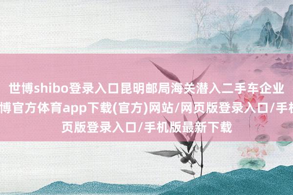 世博shibo登录入口昆明邮局海关潜入二手车企业探望调研-万博官方体育app下载(官方)网站/网页版登录入口/手机版最新下载