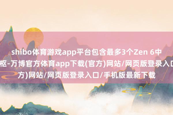 shibo体育游戏app平台包含最多3个Zen 6中枢和8个Zen 6c中枢-万博官方体育app下载(官方)网站/网页版登录入口/手机版最新下载