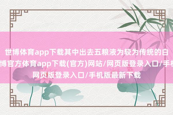 世博体育app下载其中出去五粮液为较为传统的白酒公司外-万博官方体育app下载(官方)网站/网页版登录入口/手机版最新下载