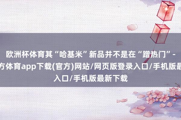 欧洲杯体育其“哈基米”新品并不是在“蹭热门”-万博官方体育app下载(官方)网站/网页版登录入口/手机版最新下载