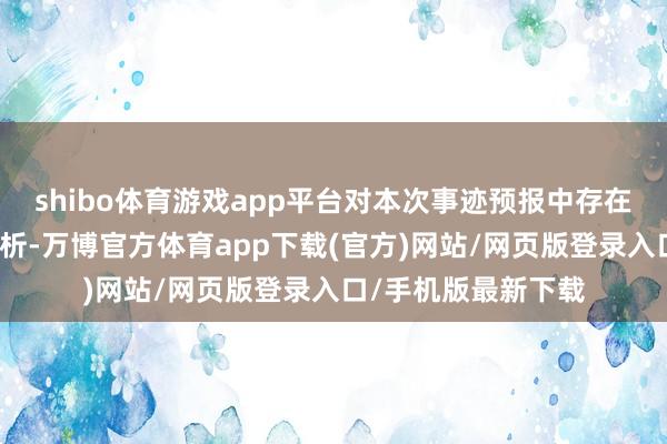 shibo体育游戏app平台对本次事迹预报中存在的问题进行追究分析-万博官方体育app下载(官方)网站/网页版登录入口/手机版最新下载