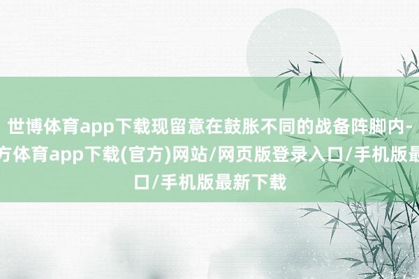 世博体育app下载现留意在鼓胀不同的战备阵脚内-万博官方体育app下载(官方)网站/网页版登录入口/手机版最新下载